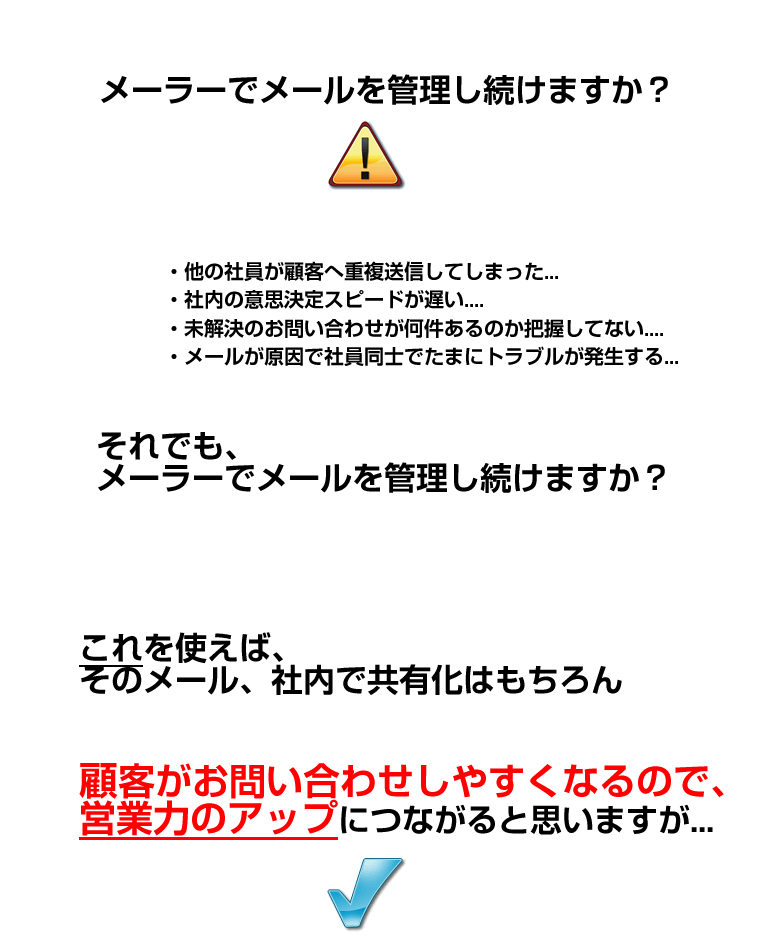 メーラーでメールを管理し続けますか？